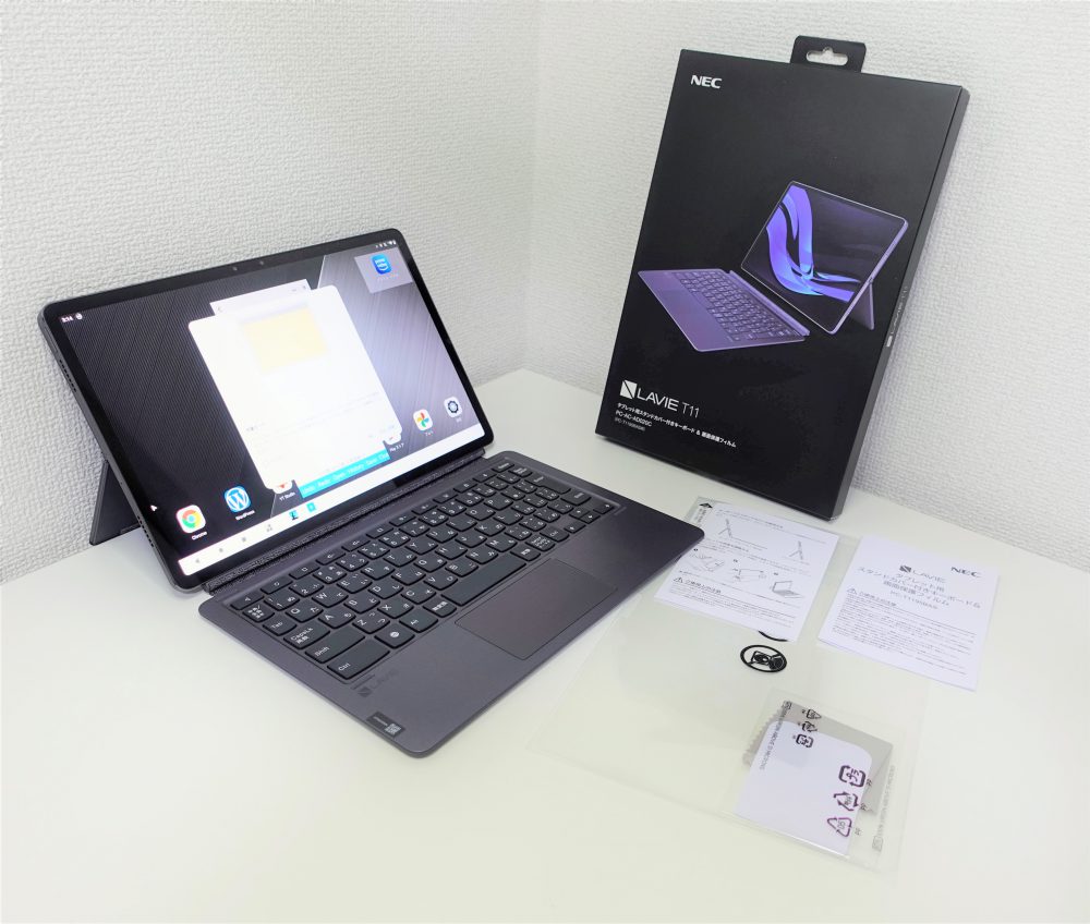 PC/タブレット タブレット XiaoXin Pad ProにLAVIE T11の日本語キーボードカバーを装着したら最高 