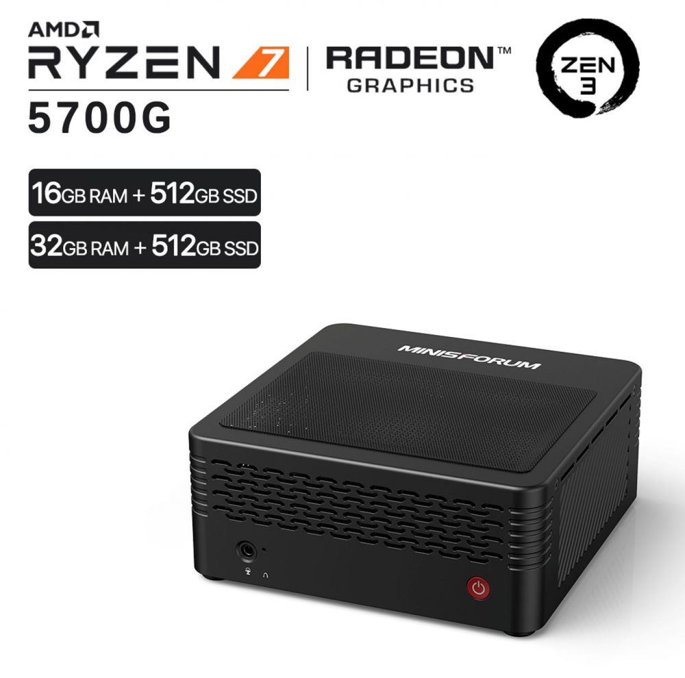 Minisforum X500 Ryzen 7 5700G メモリ32G（増設） www.sanagustin.ac.id