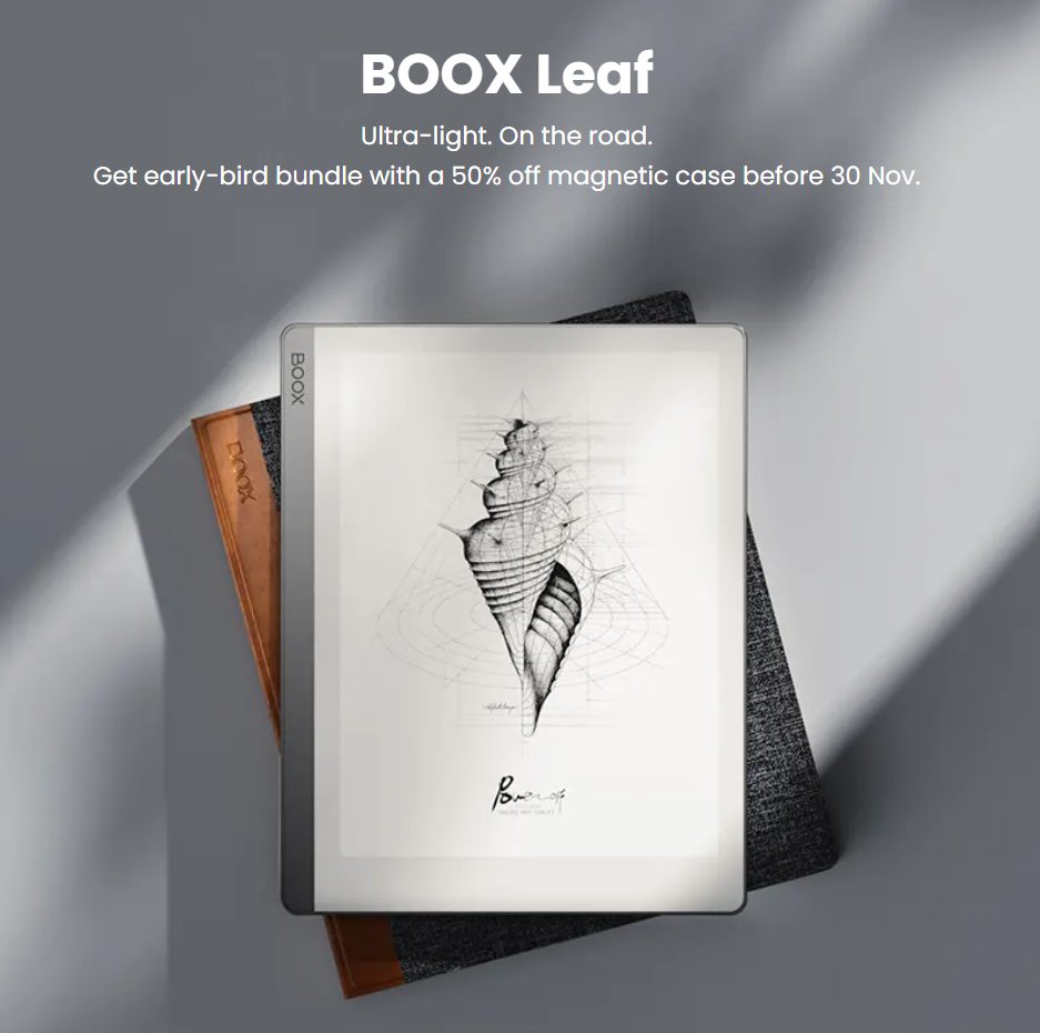 3万円でAndroid搭載の電子ペーパータブレット登場！【Onyx BOOX Leaf】