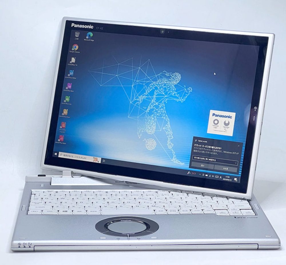 JC1193 パナソニック Let's Note CF-XZ6 LTE Lバッテリー 良品 office2019