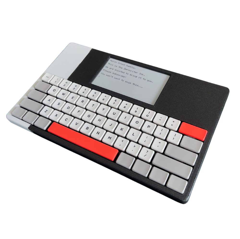 2万円台の電子ペーパー搭載ポメラ風デバイスがクラファン中【Zerowriter Ink】